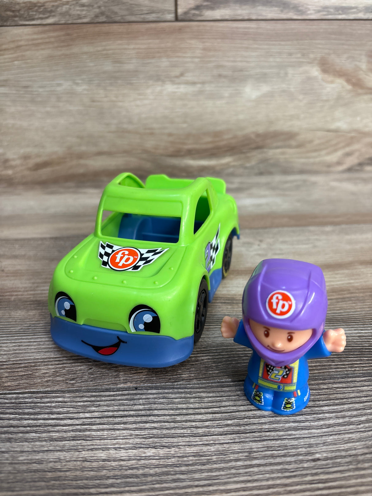 Fisher-Price Little People Race Car, Green