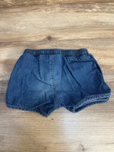 Cat & Jack Drawstring Soft Denim Shorts Blue sz 3T