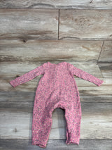 Old Navy Floral Waffle Knit Coverall Pink sz 12-18m