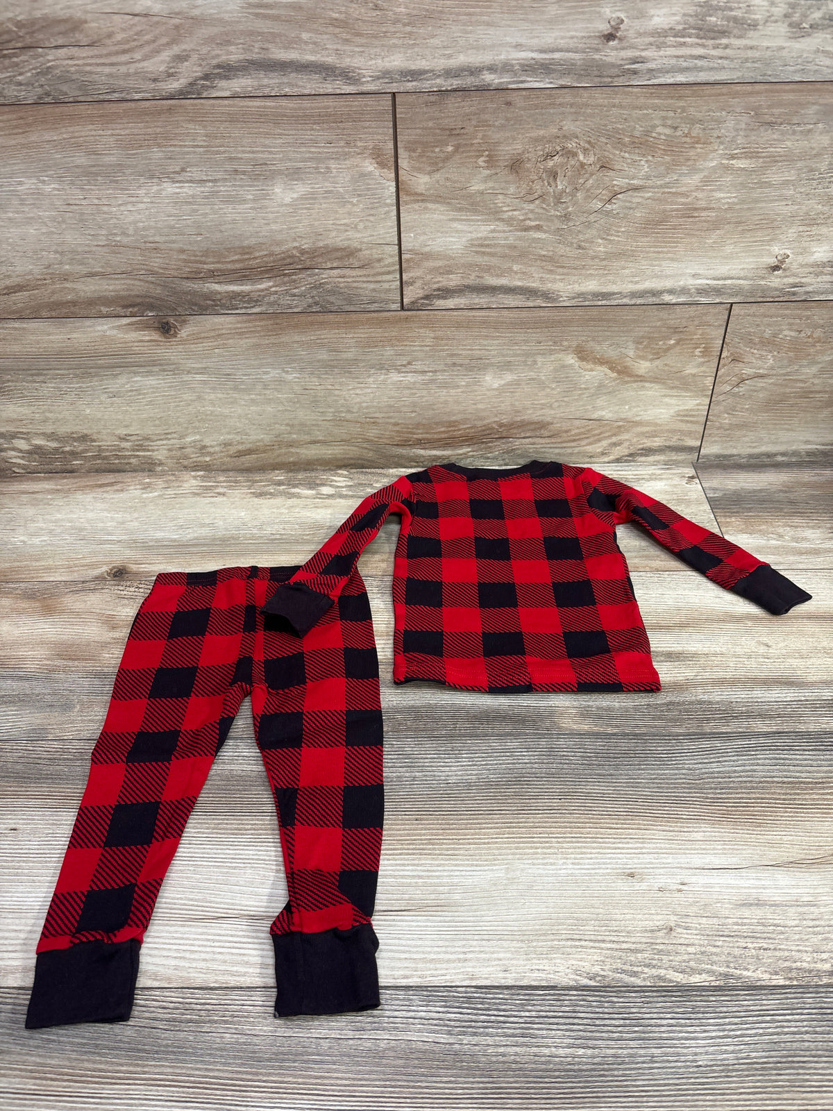 Carter's 2pc Plaid Pajama Set Red sz 12m