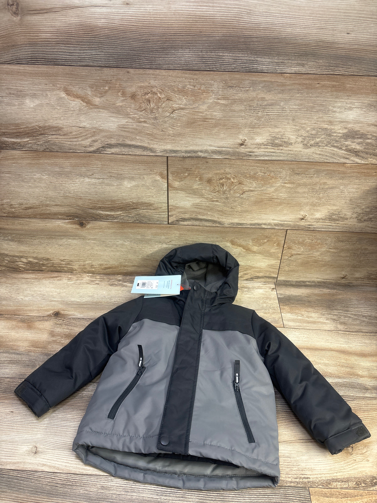 NEW Cat & Jack All Weather 3-in-1 Puffer Windbreaker Jacket Grey sz 3T