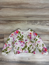 Baby Gap Floral Pullover Sweatshirt Cream sz 4T