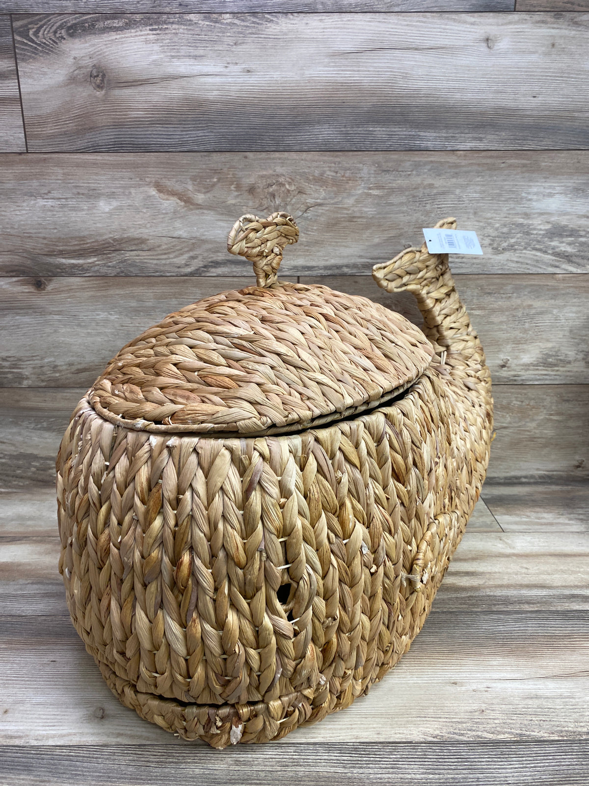 NEW Place & Time Everyday Whale Woven Storage Basket