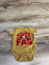 NFL Little 49ers Fan Bodysuit Tan sz 6-9m