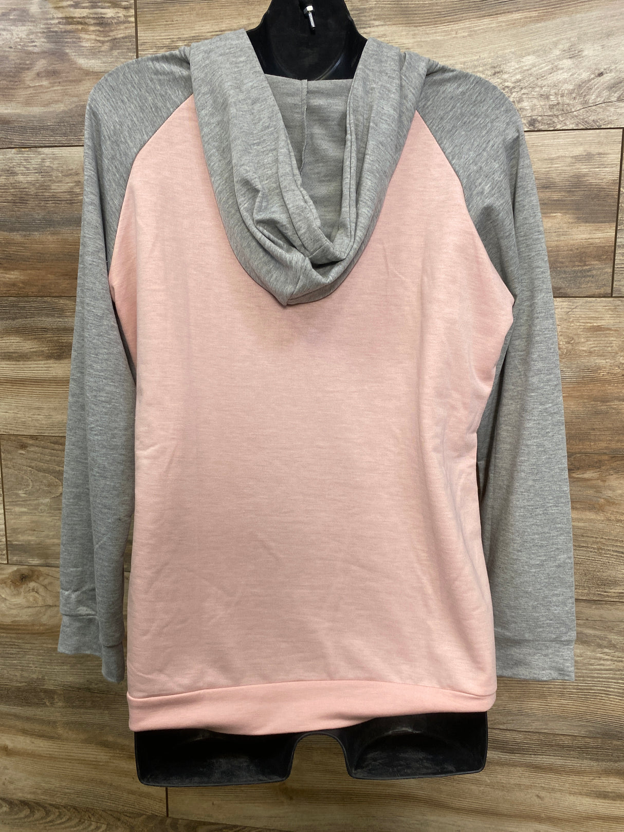 Raglan Nursing Hoodie Grey/Pink sz 2XL