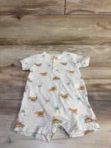 Just One You Henley Shortie Romper Beige sz 18m