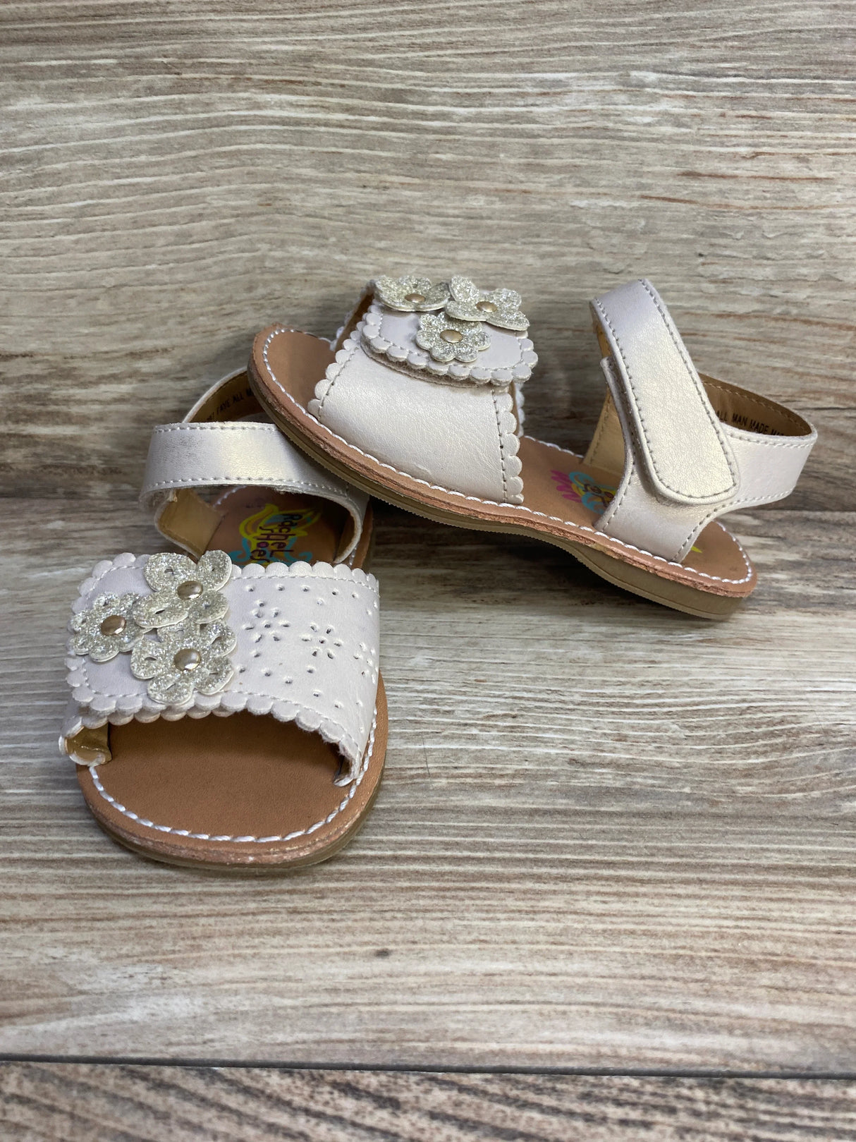Rachel Faye Sandals Champagne sz 6c - Me n Mommy To Be