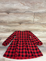 Old Navy Buffalo Plaid Long Sleeve Dress Red sz 4T