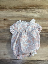 Shein Eyelet Collar Bubble Romper White sz 3-6m
