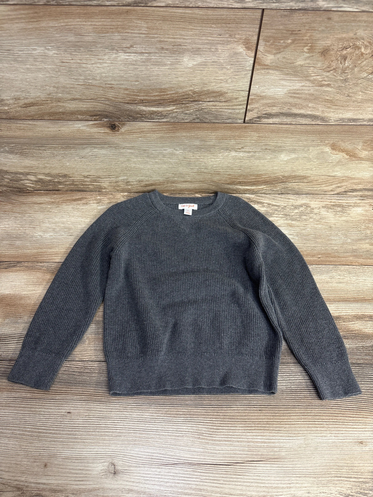 Cat & Jack Knitted Pull Over Sweater Grey sz 4T