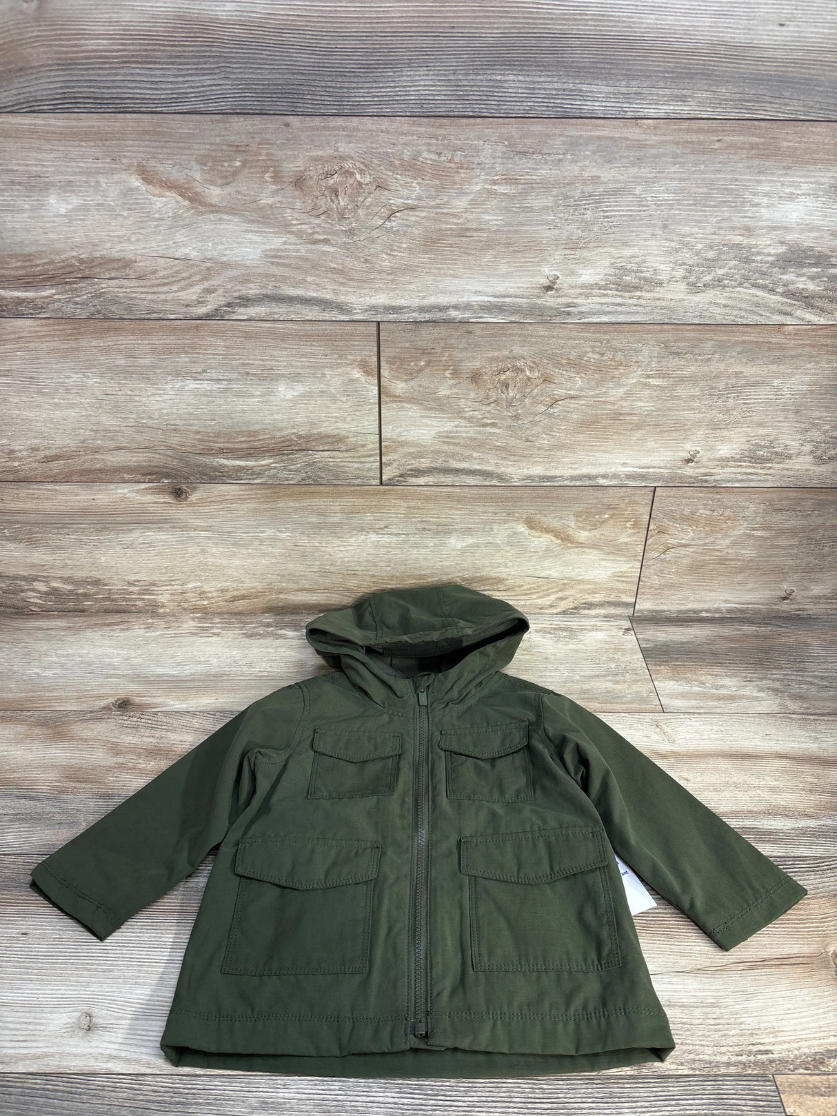 Old Navy Full Zip Utility Jacket Green sz 2T