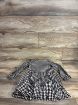 Cat & Jack Metallic Gingham Dress Black sz 5T