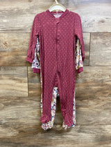 NEW Milkberry 2pk Bamboo Sleepers Maroon sz 6-9m