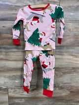 Carter's 2pc Christmas Pajama Set Pink sz 2T