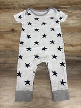 Little Star Organic Star Print Jumpsuit White sz 6-9m