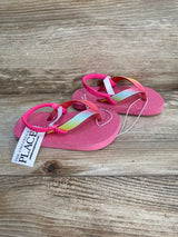 NEW Children's Place Pink Glitter Flip Flops sz 6-7c