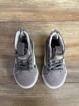 NEW Vans Sk8-Hi Zip 'Glitter Gunmetal' Sneakers Grey sz 4.5c