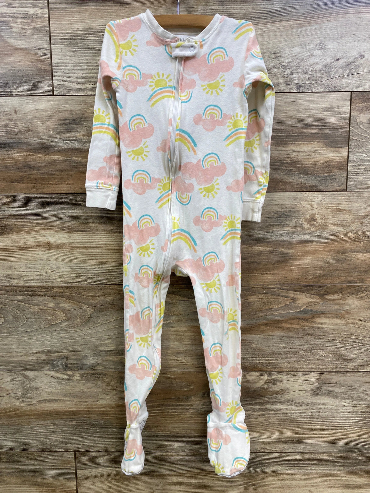 Just One You Rainbow Sleeper White sz 4T - Me n Mommy To Be