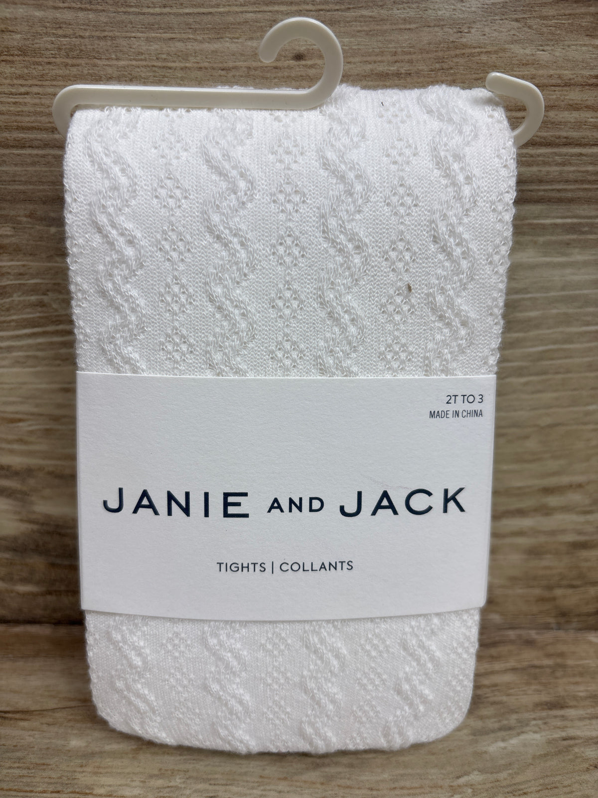 NEW Janie & Jack Tights White sz 2-3T