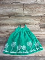 Old Navy Embroidered Cami Dress Green sz 5T