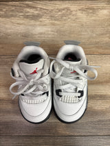 Air Jordan 4 Retro OG TD 'White Cement' Sneakers sz 7c
