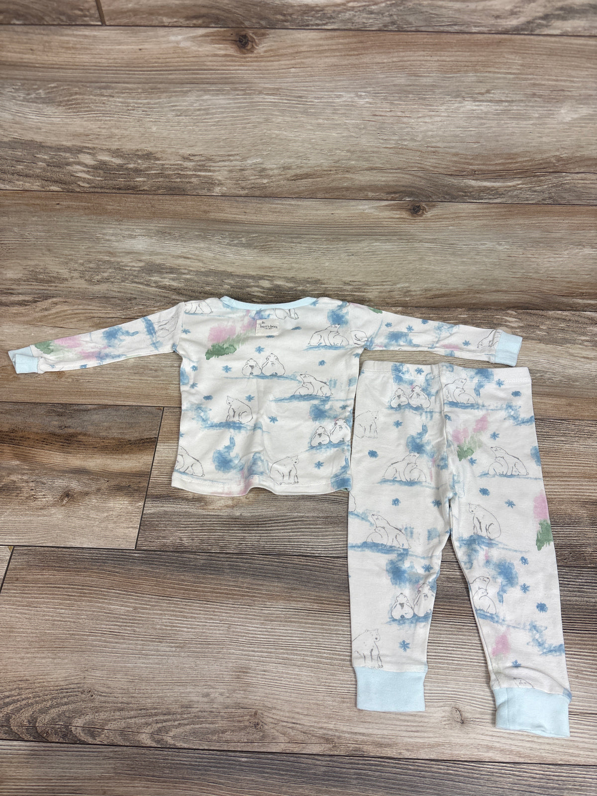 Burt's Bees Baby 2pc Organic Pajama Set Ivory sz 12m