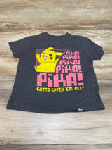 Pokemon Pikachu Shirt Grey sz 4-5T