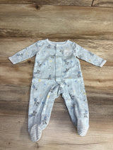 Disney Baby Mickey Mouse Star Print Sleeper Blue sz 0-3m
