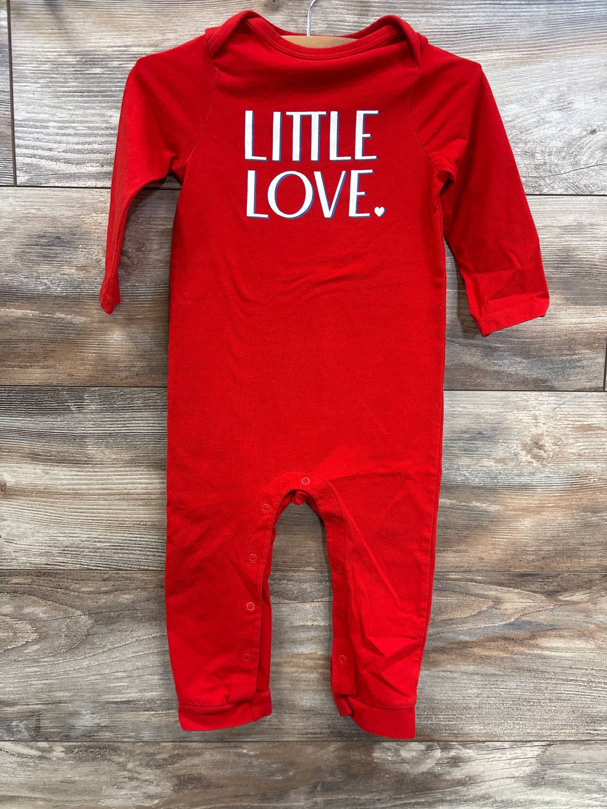 Cat & Jack Little Love Coverall Red sz 18m