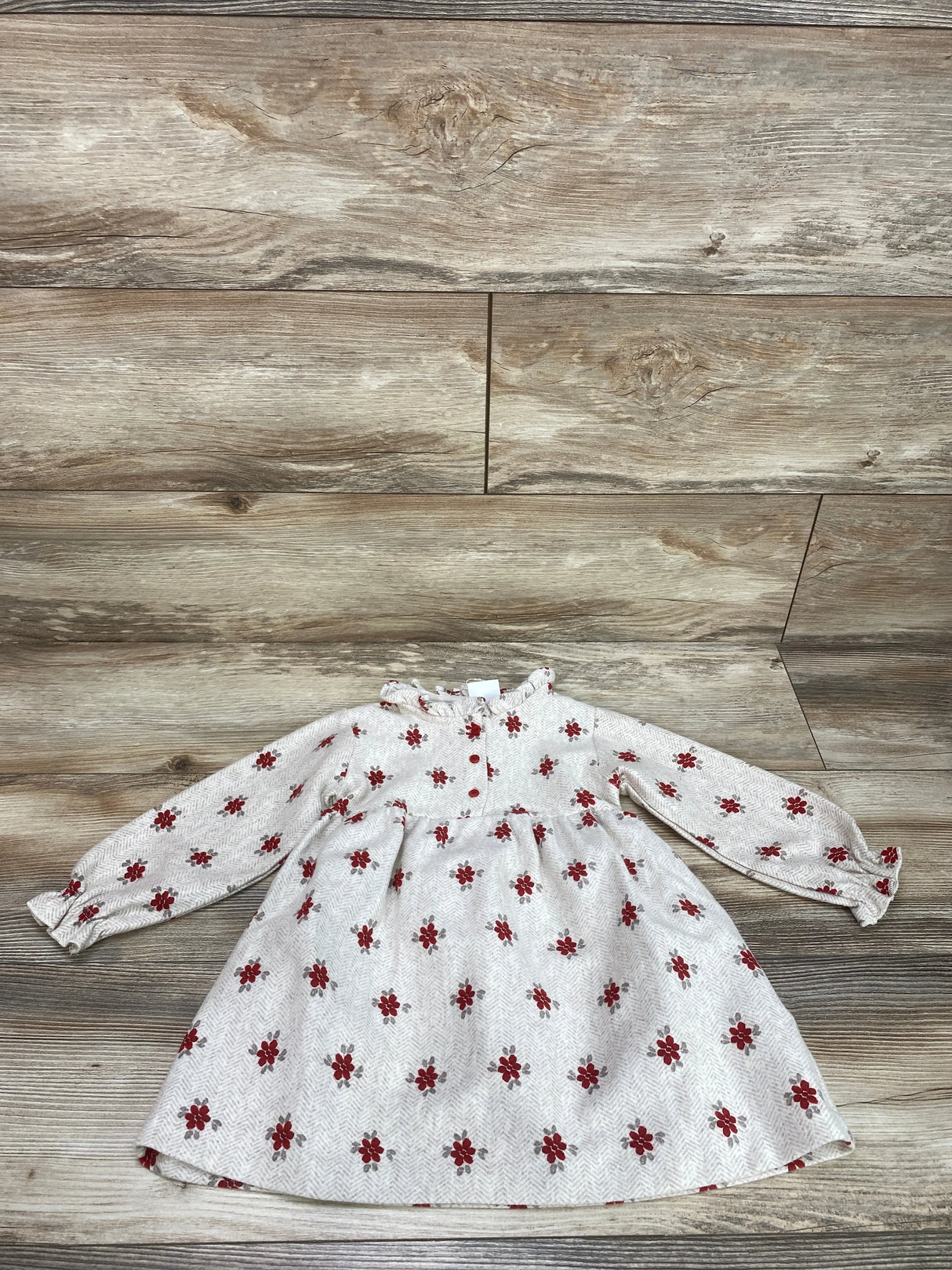 NEW Zara Floral Dress Beige sz 18-24m