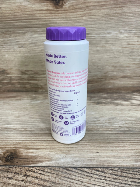 NEW MADE OF Organic Baby Powder Talc Free - 3.4oz