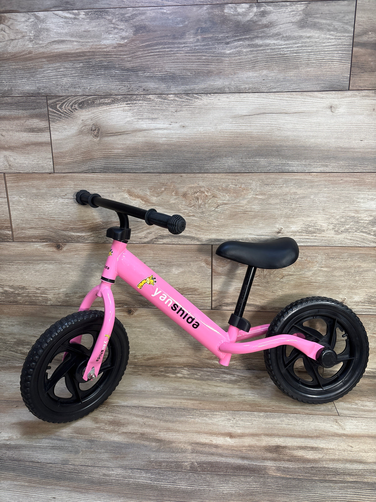 YanShida Toddler Balance Bike, Pink