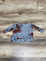 2lilbuggs Floral Shirt Grey sz 12-18m