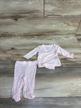 Carter's 2pc Kimono Top & Footed Bottoms Pink sz Newborn