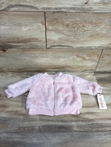 NEW Cat & Jack Plush Full Zip Balmer Jacket Pink sz 3-6m