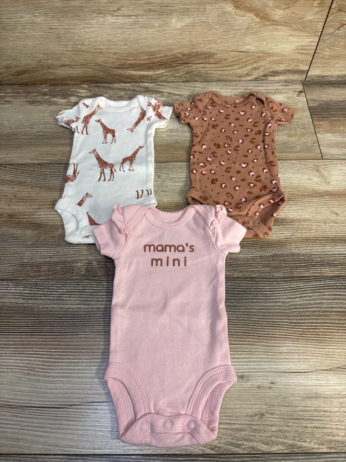 Child of Mine 3pk Bodysuits Brown sz Preemie
