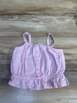 Old Navy Sleeveless Button Front Peplum Tank Top Pink sz 12-18m