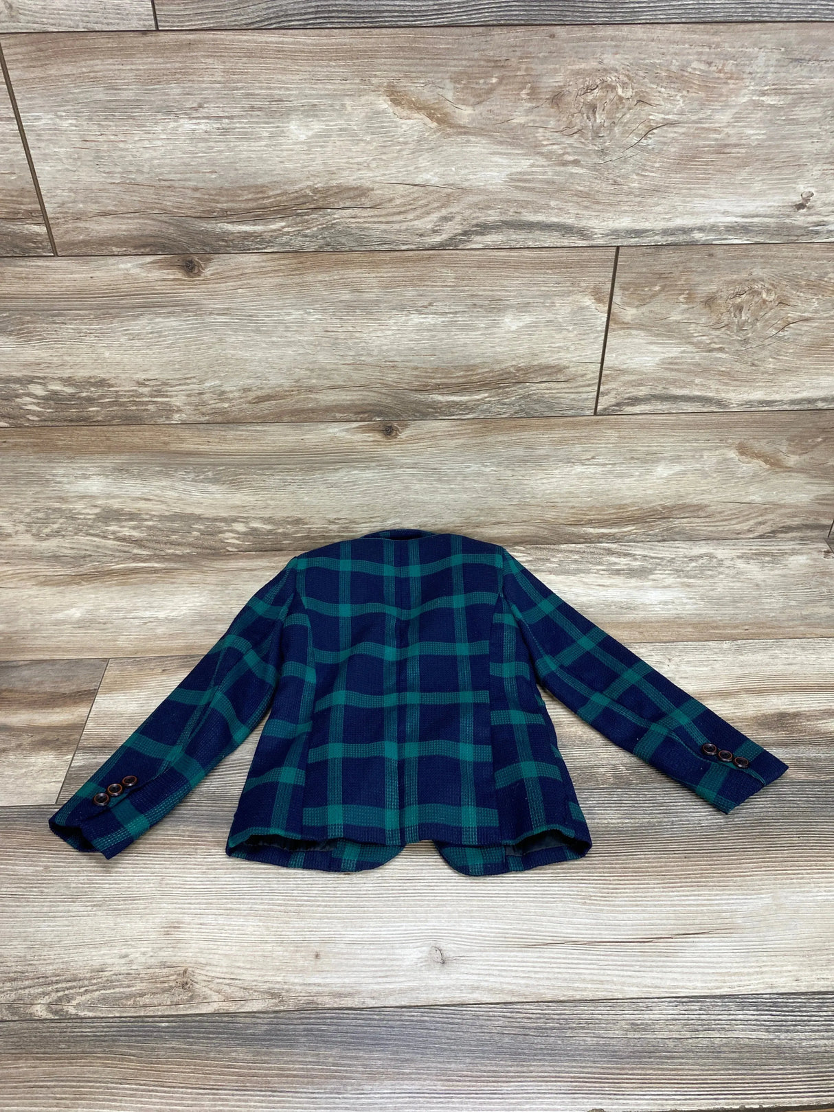 Luobo BeiBei Plaid Green/Navy Blazer sz 3T