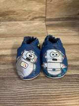 Robeez Robot Soft Sole Shoes Navy sz 4c