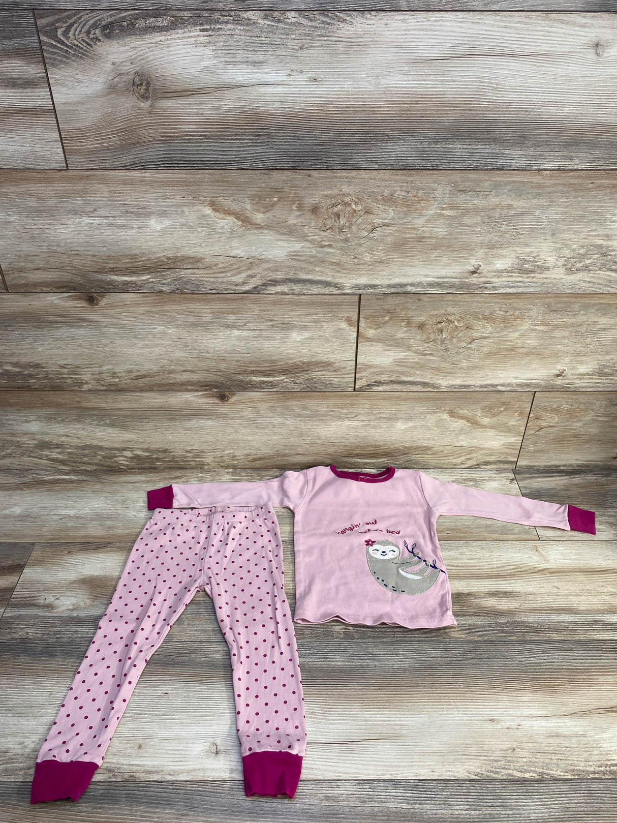Carter's 2pc Hanging Out Before Bed Pajama Set Pink sz 3T