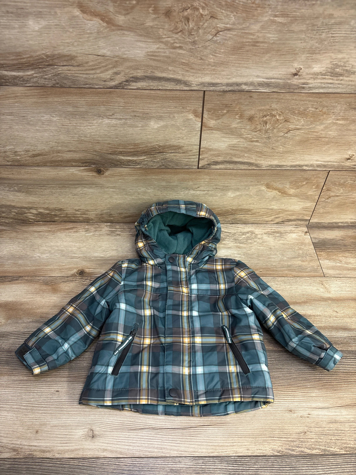 Cat & Jack Lightweight Puffer Jacket Green sz 18m