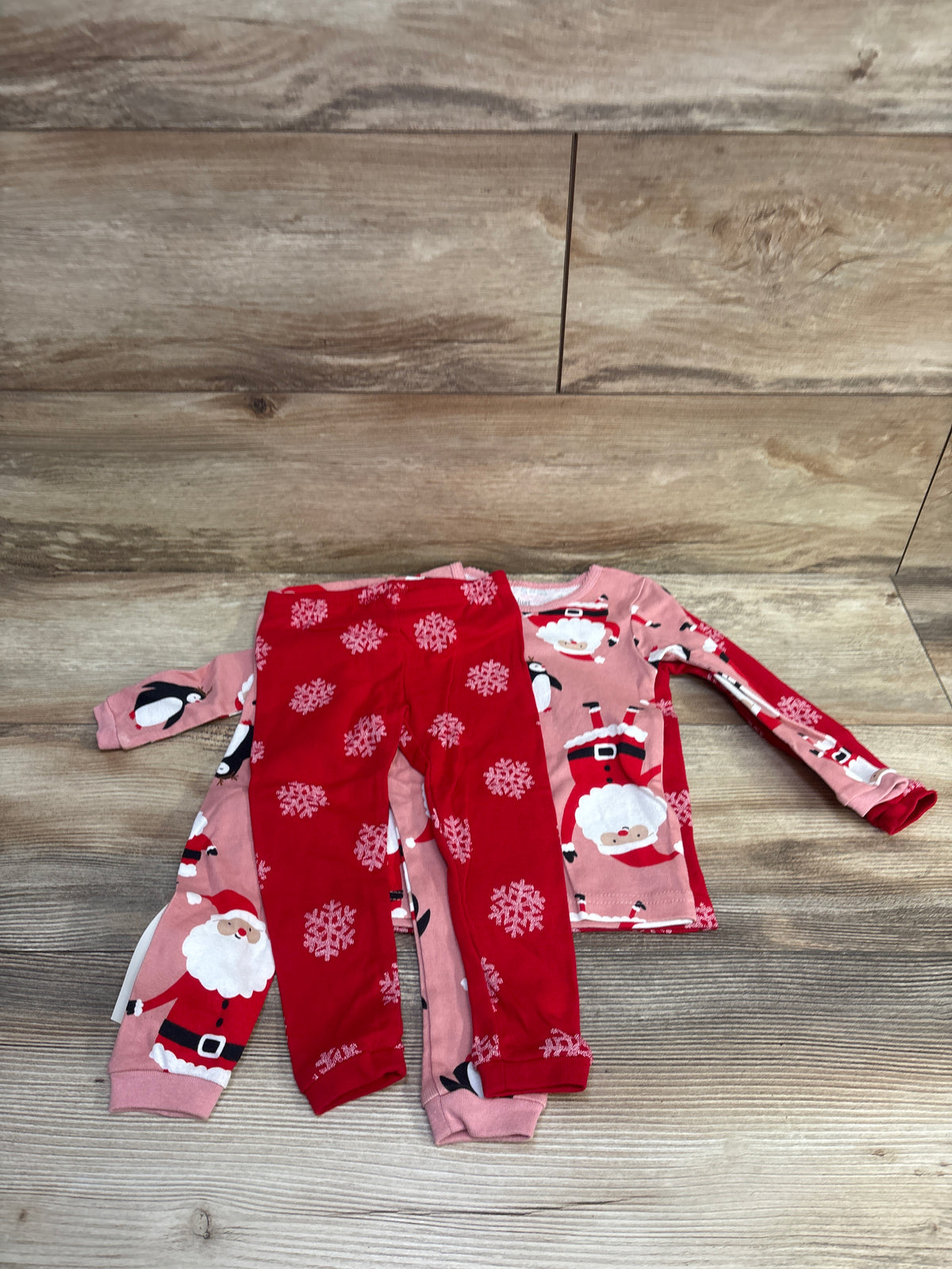 NEW Just One You 4pc Santa Pajama Set Red sz 18m