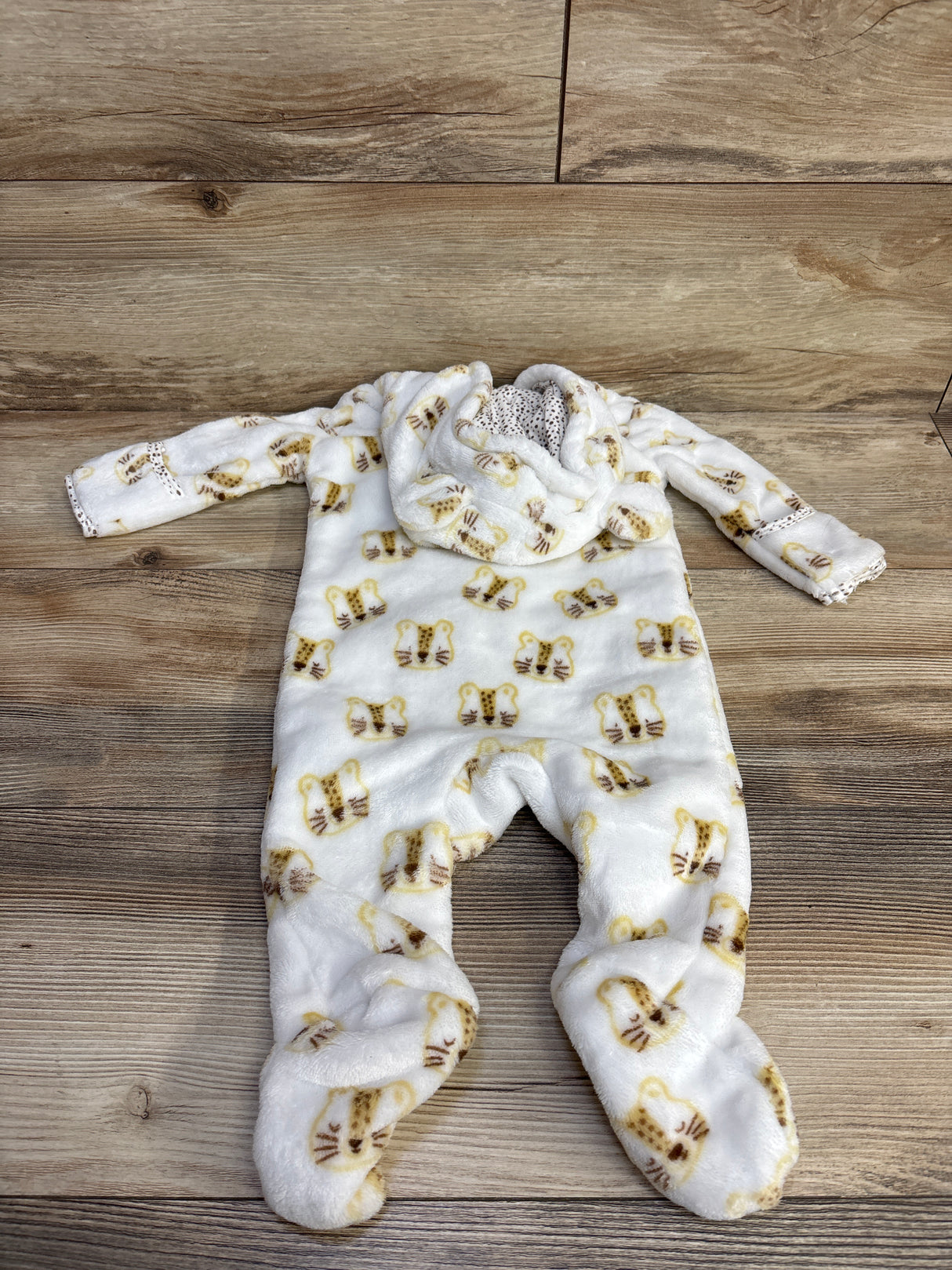 Baby Mack Meow Plush Bunting White sz 0-3m