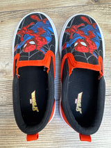 Marvel Web-Slinging Hero Spider-Man Slip-On Canvas Sneakers Black sz 11c