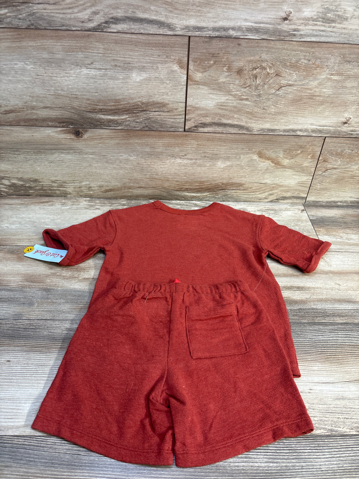 NEW Cat & Jack 2pc Terry Cloth Shirt & Shorts Set Rust sz 5T