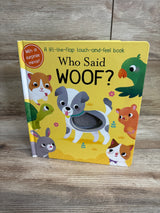 Who Said Woof?: A Lift-the-Flap Touch-and-Feel Board Book