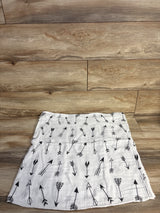 Upsimples Bamboo Swaddle Blanket, Arrow Print White