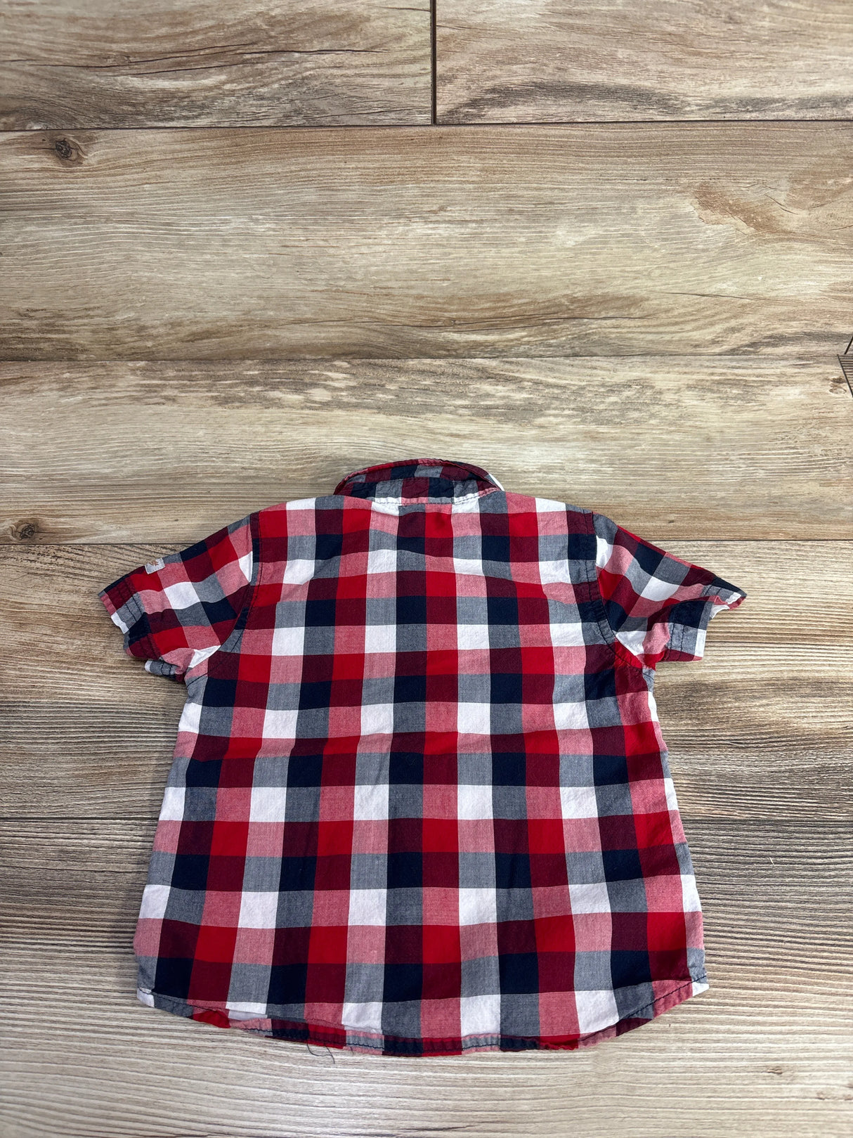 Carhartt Plaid Button Up Shirt Red sz 12m