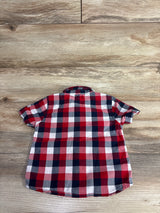 Carhartt Plaid Button Up Shirt Red sz 12m