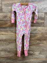 Brinley Jo's Bamboo Convertible Footie Pink sz 6-9m